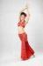 2pcs Halter Neck Red Metallic Belly Dance Performance Wear Bras & Skirt Belly Dance Clothes