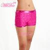 Metallic Edged Hip Hop Dance Costumes Gym Colored Sequin Dance Shorts For Stage Performance