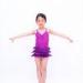 3 Layer Latin Dance Costumes Biketard V - Neck Bodice Flying Fringe Skirt Outfits