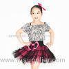 Zebra Tank Top Polka Dot Cerise Tulle Skirt Outfit With Black Leotard