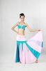 Distinctive 2 pcs Halter Neck Metallic Bras & Skirt for Women Belly Dancing Clothes