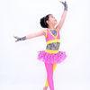 Jazz Tap Costumes Polka Dot Tutu Skirt Attached Pants Sequin Vest With Zebra Leotard Under