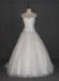 Tulle Ivory Wedding Gown Dress Sweetheart Neckline Flowers Over Skirt For Women
