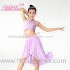 Soft Mesh High-Low Skirt Antisymmestic Sequin & Pleated Top Back Straps Crossing Belly Dancing Cloth