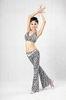 2pcs Animal Printed Belly Dance Training Wear With Pants & Bras Belly Dance Clothes