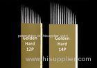 Microblading 12 Pin Hard Blade Gold Curved Eyebrow Embroidery Needle