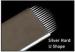 U Shaped Hard Microblading Blades Medical Stainless Steel 304H Silver