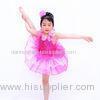 White Cerise Children'S Dancewear Ruffle Tiered Skirt Back Waist With Big Bow