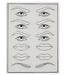 Eyeliner Permanent Makeup Practice Skin Sheet Shape Pad 20.5cm x 15cm x 0.15cm