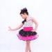 Sweet Heart Neckling Tiered Layered Skirt Polka Dots Children'S Dance Costumes