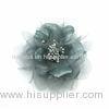 Luxurious Silver Grey Hair Flowers Decorative Flower For Wedding Dress Ball Gown and For Stage Perfo