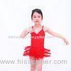4 Colors Biketard V-neck Sequined Bodice Flying Fringes Skirt Latin Dance Competition Costumes