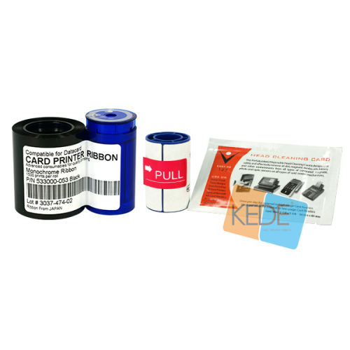 For Datacard 532000-002 Black Monochrome Ribbon-1500 prints/roll
