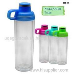 Most Popular Designs H544 550ML Tritan Double Wall Pitcher Fruit Big Capacity Infuser Water Bottle