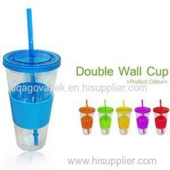 TT-1002 20OZ Double Wall With Straw Tumbler Eco-friendly Travel Mug