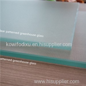 Clear Patterned Greenhouse Glass