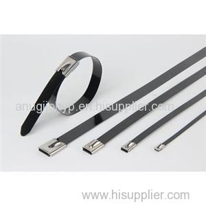 Stainless Steel Epoxy Coated Cable Ties-ball Lock Type