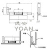 zinc plated metal hinge concealed cabinet door hinge