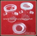Clear Melting Silica Quartz Glass Crucibles with Three Supports