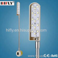 2w led light for sewing machine with flexible metal tubing and magnet base