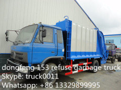 dongfeng 153 right hand drive garbage compactor truck garbage waste refuse rubbish collector