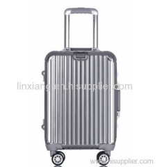 New products Aluminum luggage case &travel case gray gold sliver color luggages 4 wheels trolley luggages