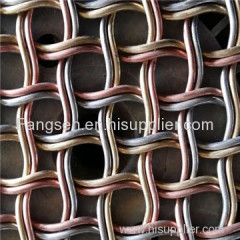 Metal mesh window drapery