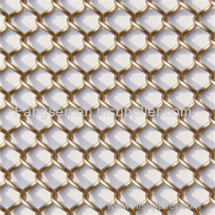 Metal mesh window drapery