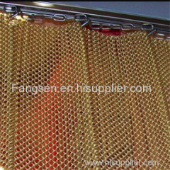 Metal mesh window drapery