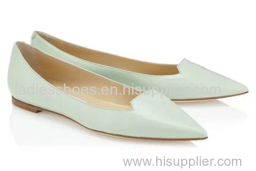 pointy toe women fashion flat pull on comfortable shoe