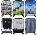 polycarbonate colourful trolley luggage