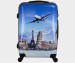 polycarbonate colourful trolley luggage