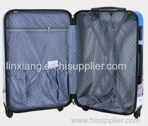 Trolley Bag Zip luggage aluminum frame luggage Type and PC Material polycarbonate colourful trolley luggage