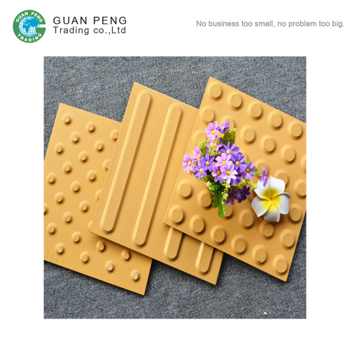 300x300mm Non Slip Outdoor Yellow Floor Ceramic Tactile Tile