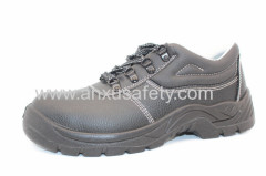 CE standard safety shoes black split emboss leather safety shoes