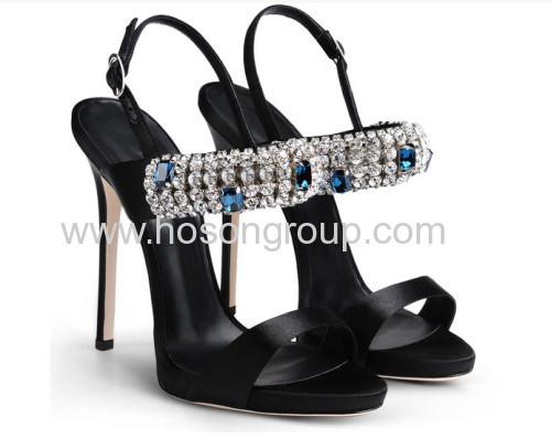 Fashion cloth high heel sandals