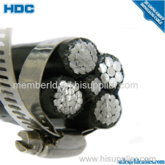 12kv 24kv NFC standard aluminum overhead cable ABC cable Aerial bouched cable