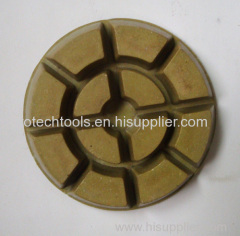 Floor diamond polishing pad