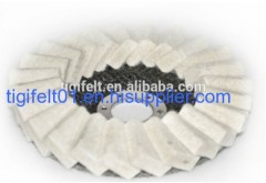 100% Flap wool felt wheels