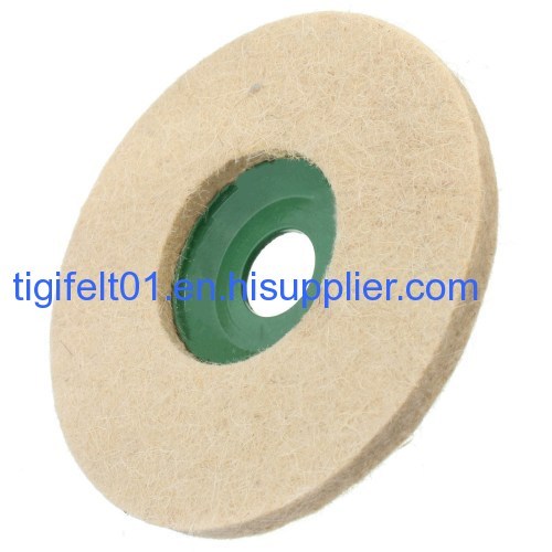 100mm wool felt wheels with disc