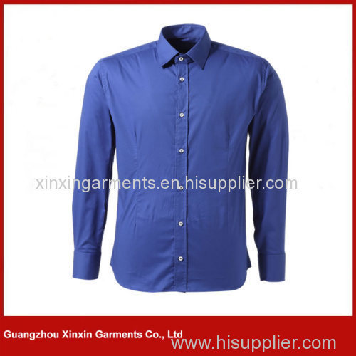 long blue men formal business dress shirts