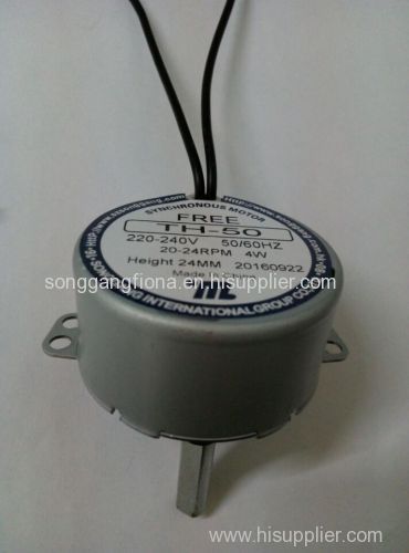 single phase 110-120V 4w FREE rotation AC fan motor for Rotating light boxes