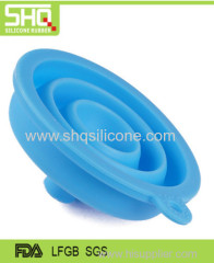 Silicone folding funnel scalable portable oil can funnel