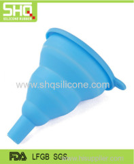 Silicone folding funnel scalable portable oil can funnel