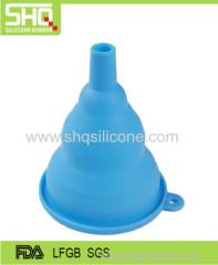 Silicone folding funnel scalable portable oil can funnel