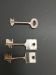 safe deposit box lock single nose with 1guard key and 2 renter keys for bank cabinets or hotel lobby