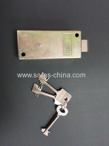 safe deposit box lock single nose with 1guard key and 2 renter keys for bank cabinets or hotel lobby