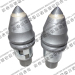 Conical bits for foundation drilling tools