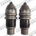 Conical bits for foundation drilling tools