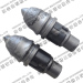 Conical bits for foundation drilling tools